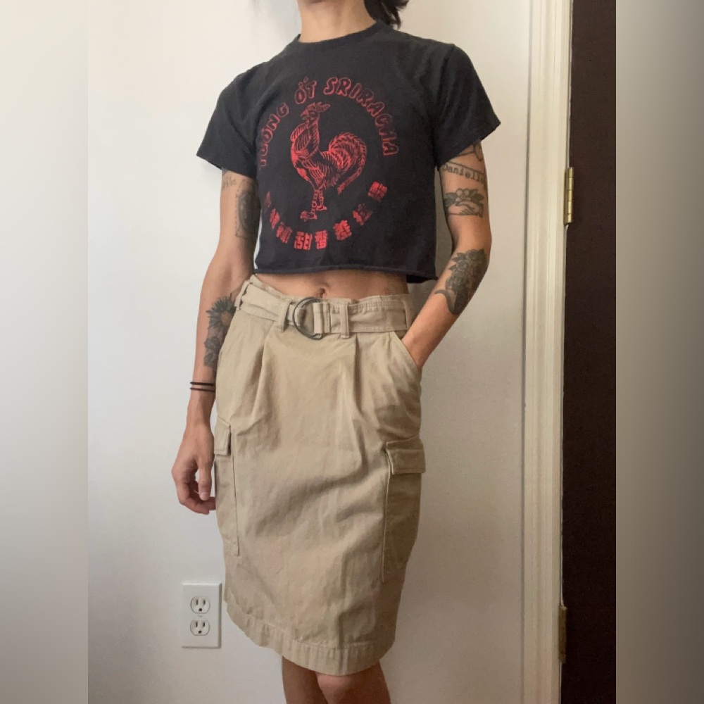 💚clearance💚 Khaki cargo skirt H&M L.O.G.G